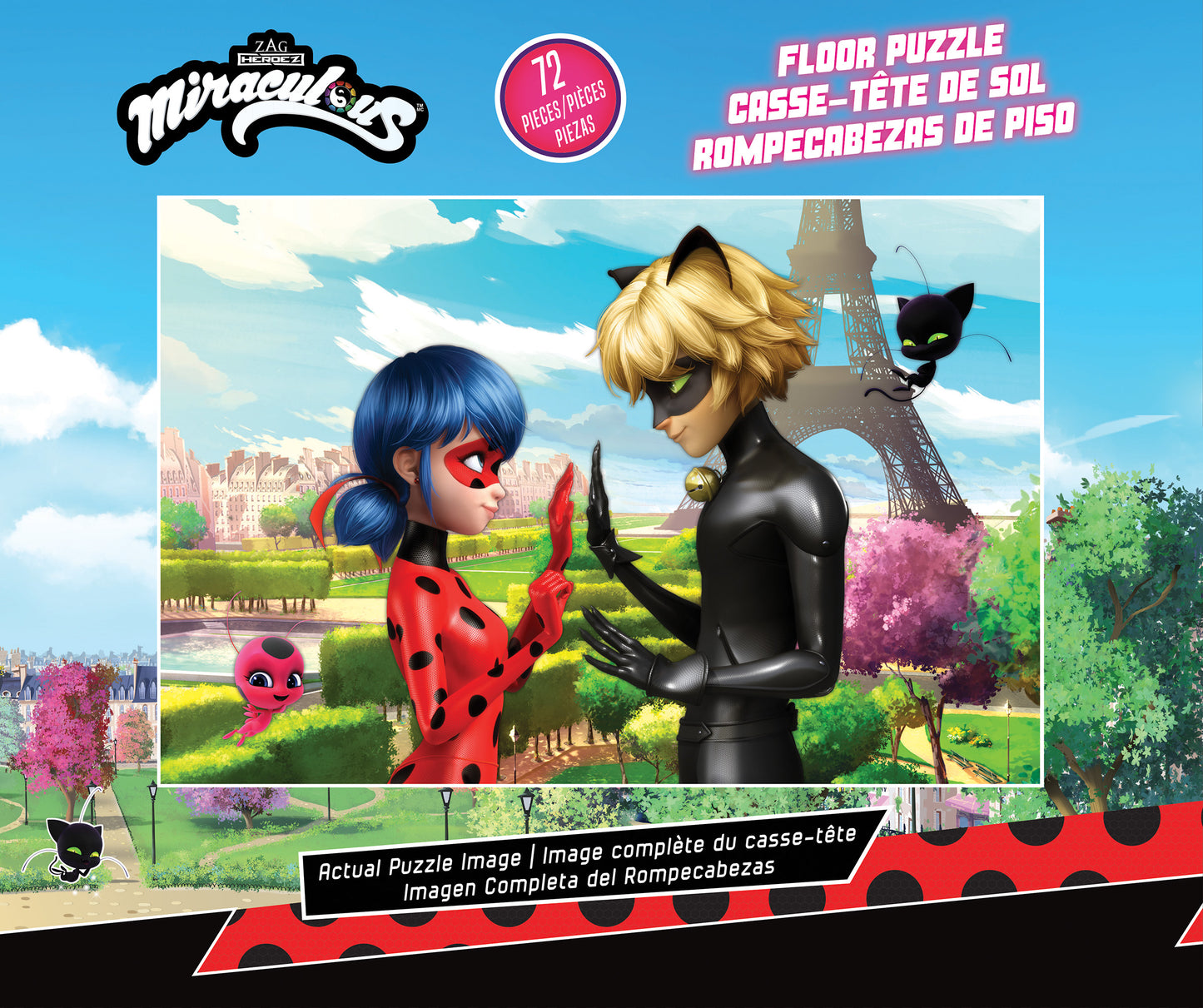 Miraculous Ladybug & Cat Noir 72-Piece Floor Puzzle