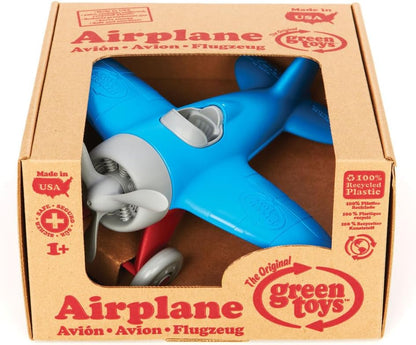 Green Toys Eco-Friendly Preschool Toy Plane - Blue and Red