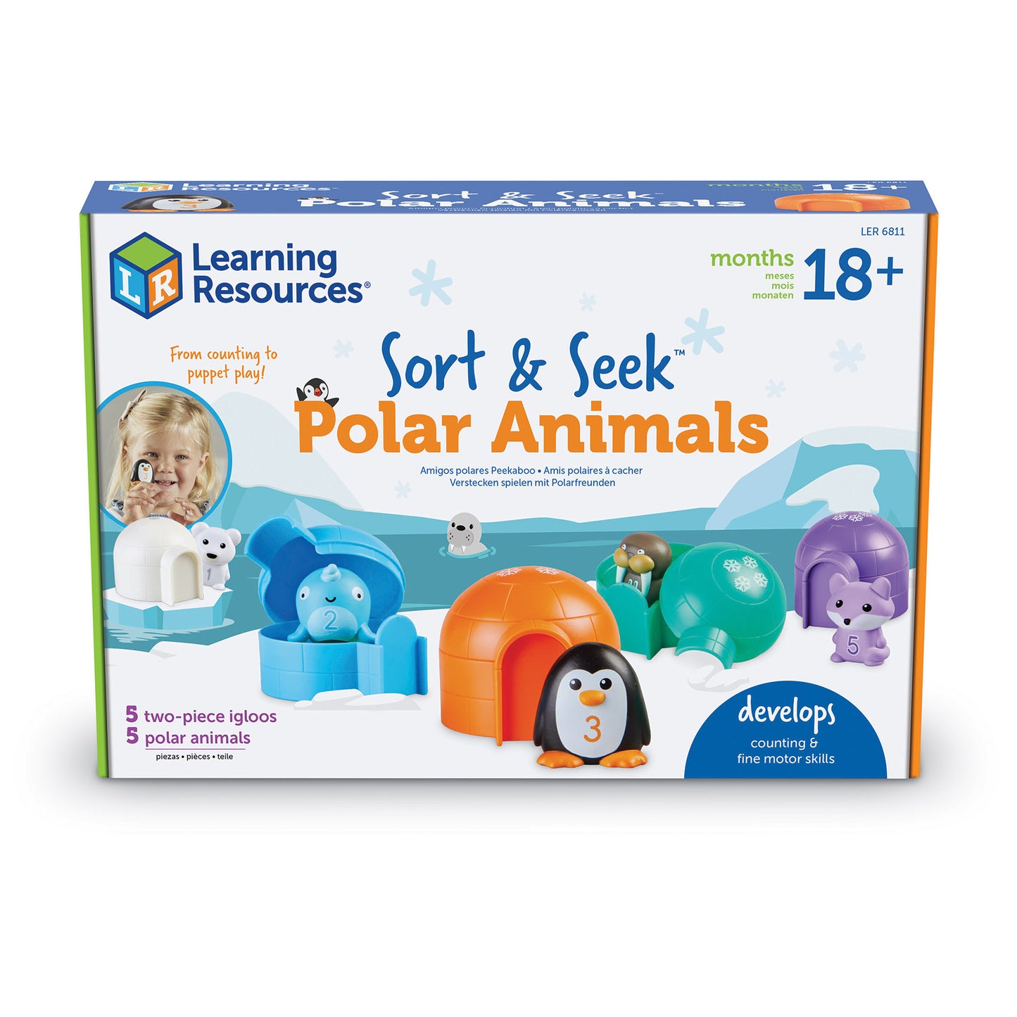 Learning Resources Sort & Seek Polar Animals - Interactive Educational Toy