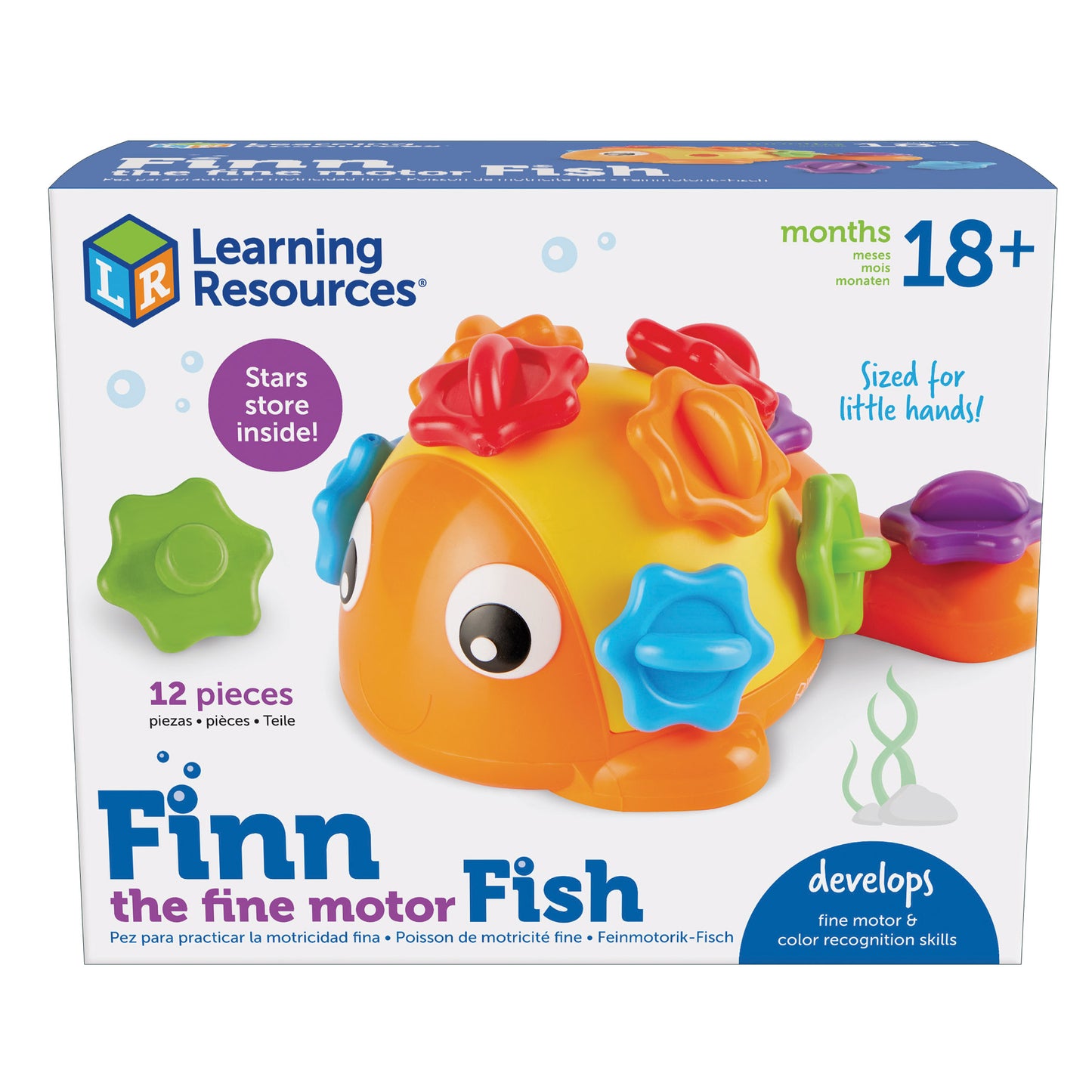 Learning Resources Finn the Fine Motor Fish - Color Matching Activity Toy