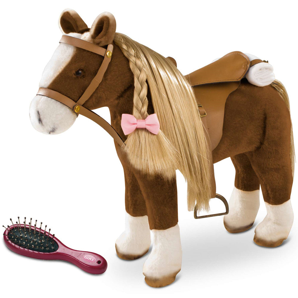 Gotz Majestic Plush Combing Horse Playset with Accessories