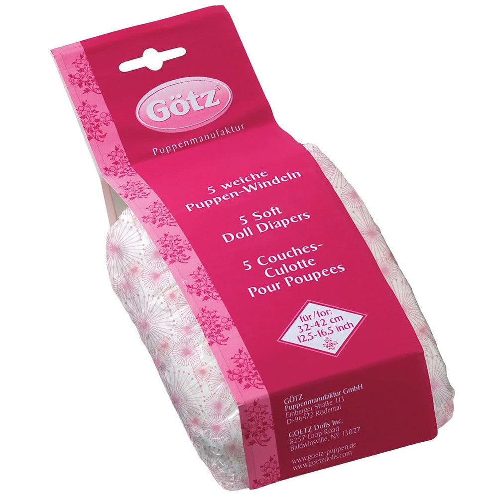 Gotz Happy Flower Doll-Sized Diapers for 12-13" Dolls