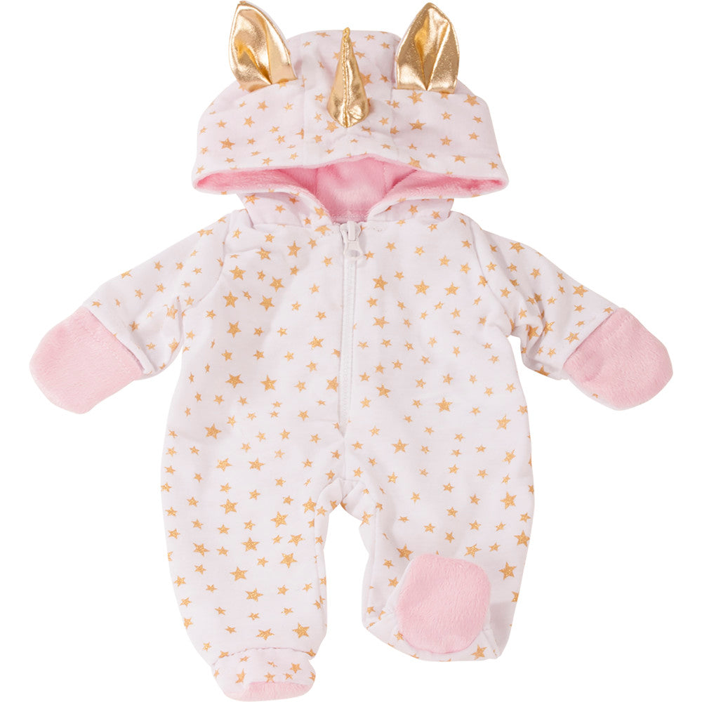 Gotz Unicorn Costume Pajama Sleeper for 13" Dolls with Padded Feet
