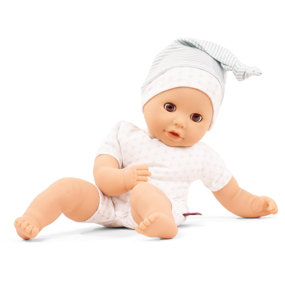 Gotz Cosy Aquini 13-inch Bath Doll - Sleepy Eyes with Hat