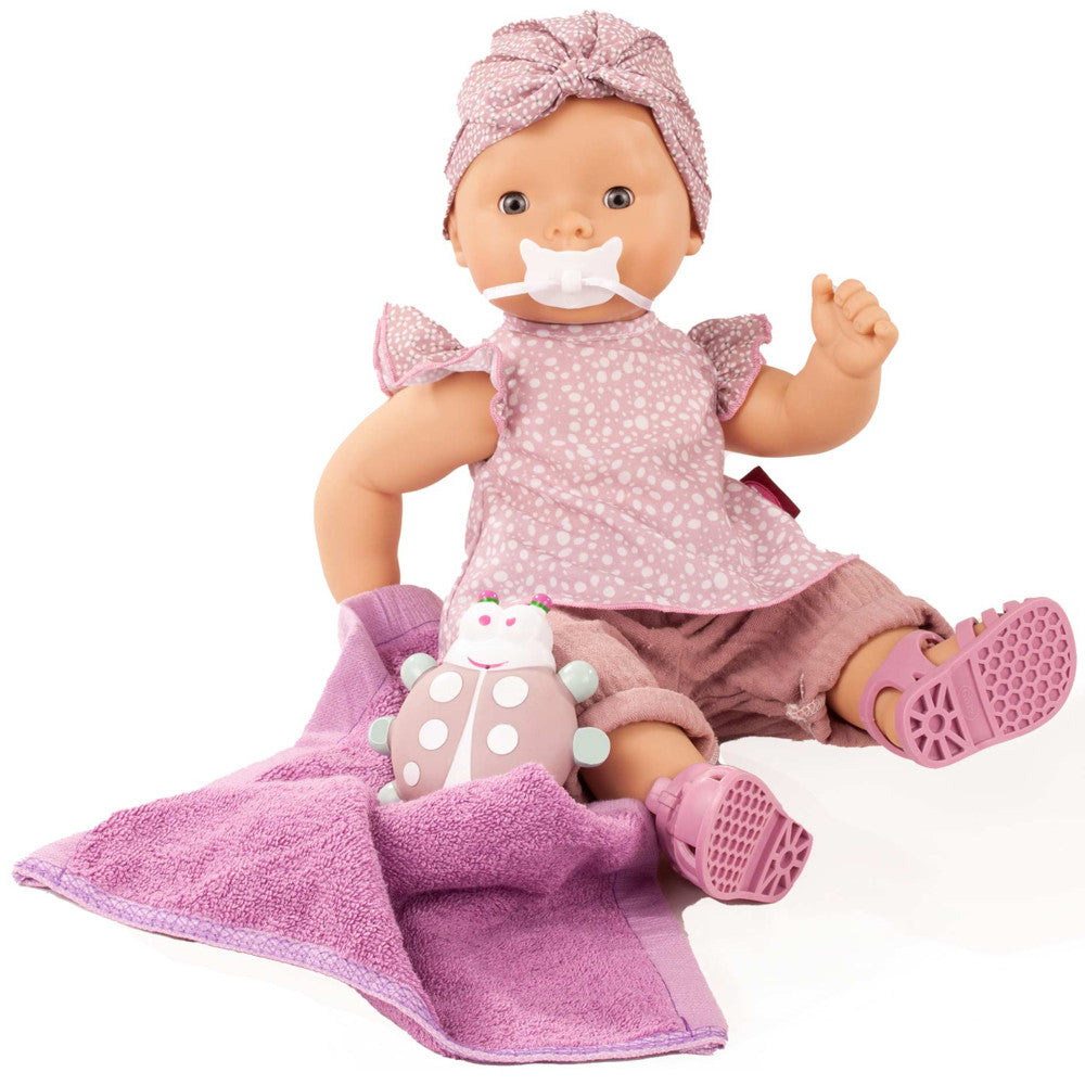 Gotz Maxy Aquini 16.5 inch Bath Baby Doll with Blue Sleeping Eyes