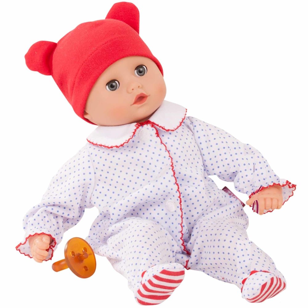 Gotz 13 inch Muffin Doll - Blue Eyes with Red & Blue Pajamas