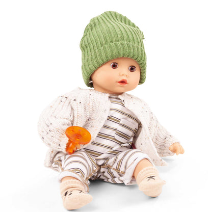 Gotz Muffin 13" Doll - Urban Stripes with Cardigan and Hat