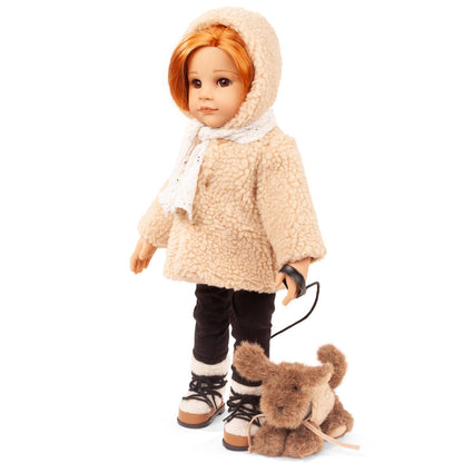 Gotz 19.5" Multi-Jointed Hannah Doll with Puppy Playset