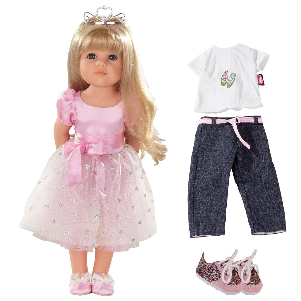 Gotz Hannah Princess 19.5 in Blonde Poseable Doll with Blue Eyes