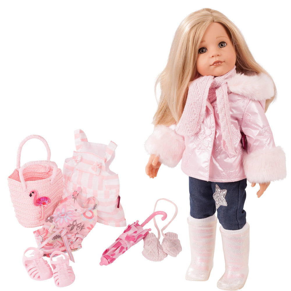 Gotz Hannah 19.5 inch - All Year Round Posable Doll with Seasonal Outfits