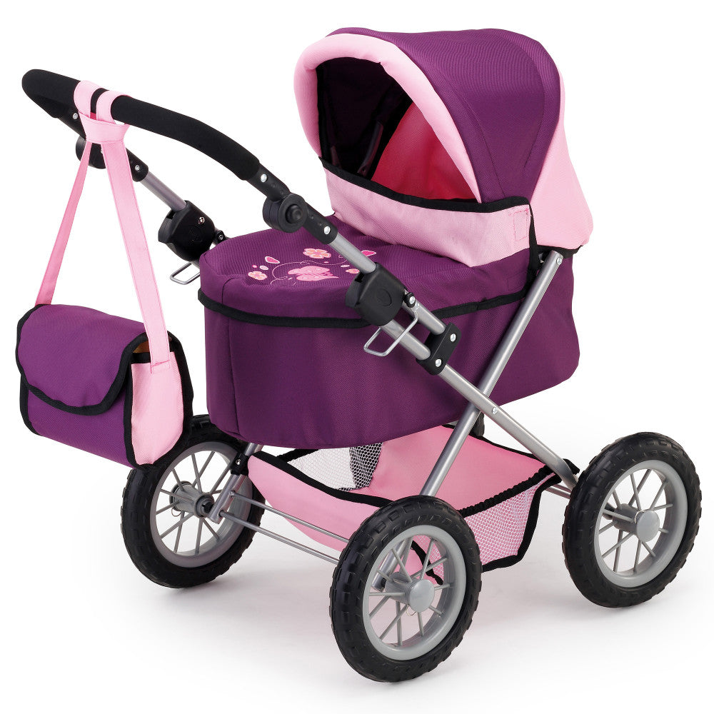 Bayer Design Dolls: Trendy Pram - Purple & Pink