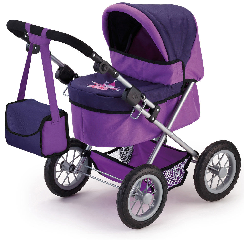 Bayer Design Trendy Doll Pram, Two-Tone Purple & Fairy, Kids Toy Ages 3+