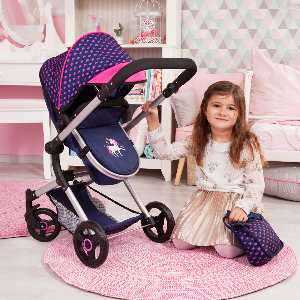 Bayer Design Baby Doll City Vario Pram and Stroller Combo with Diaper Bag