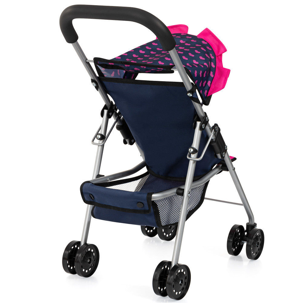 Bayer Design Dolls: Buggy Stroller with Unicorn Design, Blue and Pink Hearts, Ages 3+