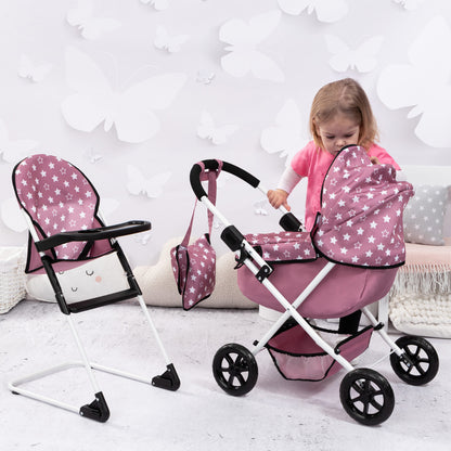 Bayer Design Dolls: Cozy 3 Piece Set - Pink, White, Stars