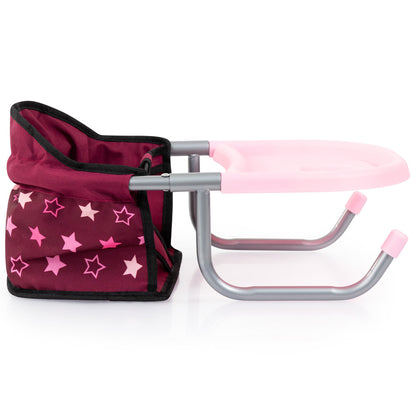 Bayer Design Dolls: Table Seat - Bordeaux, Pink, Stars, Fairy