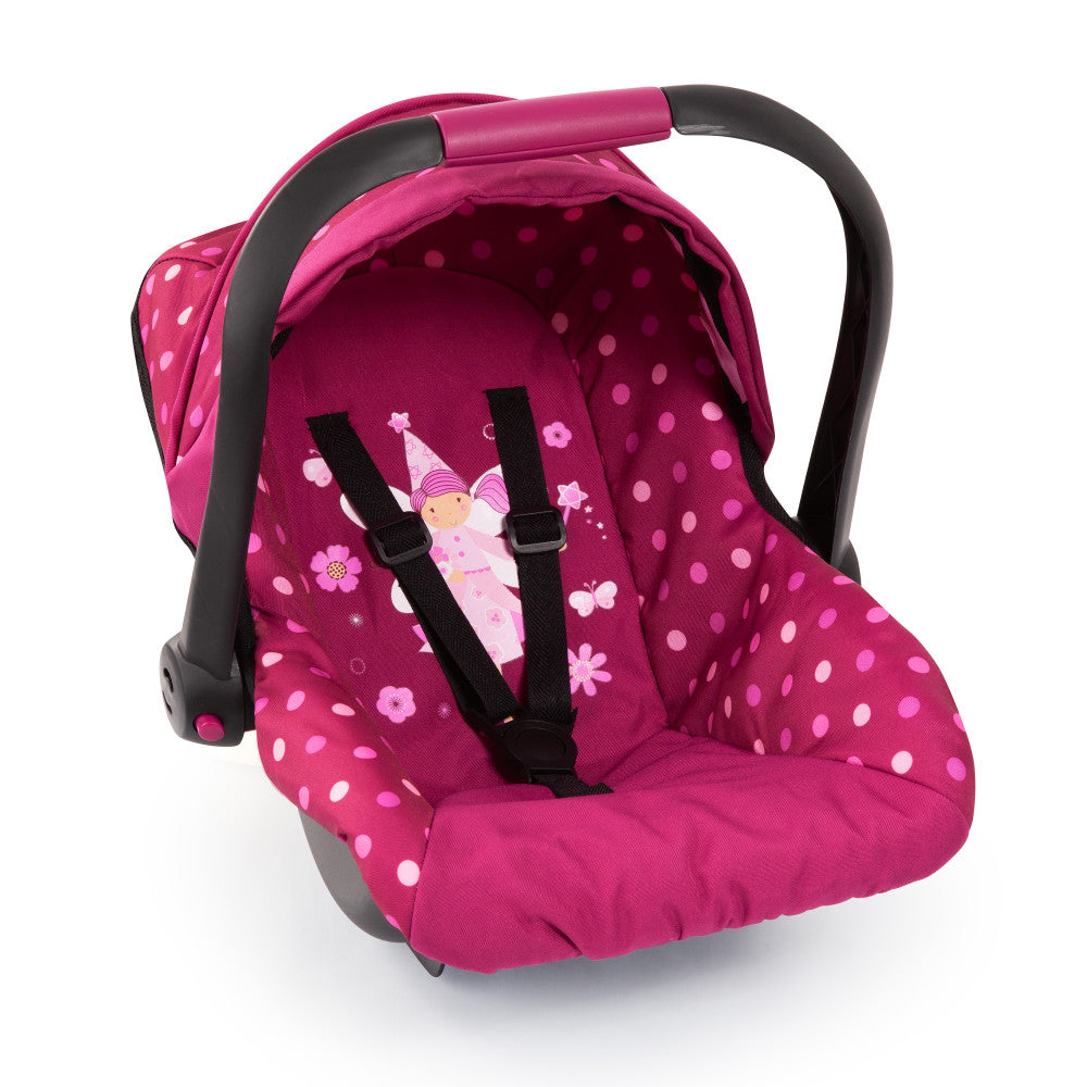 Bayer Design Deluxe Polka Dot Baby Doll Car Seat with Canopy