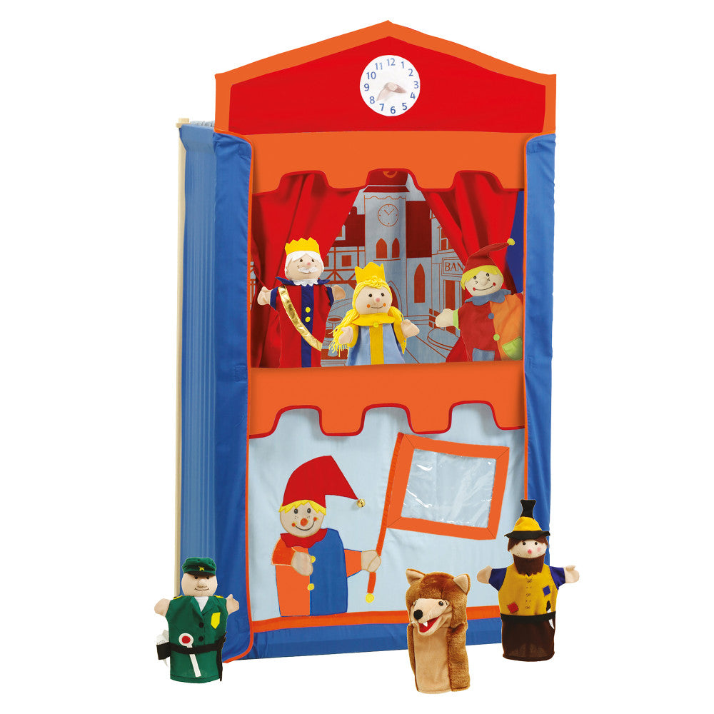 Roba Punch & Judy Show: Deluxe Wooden Puppet Theater Set