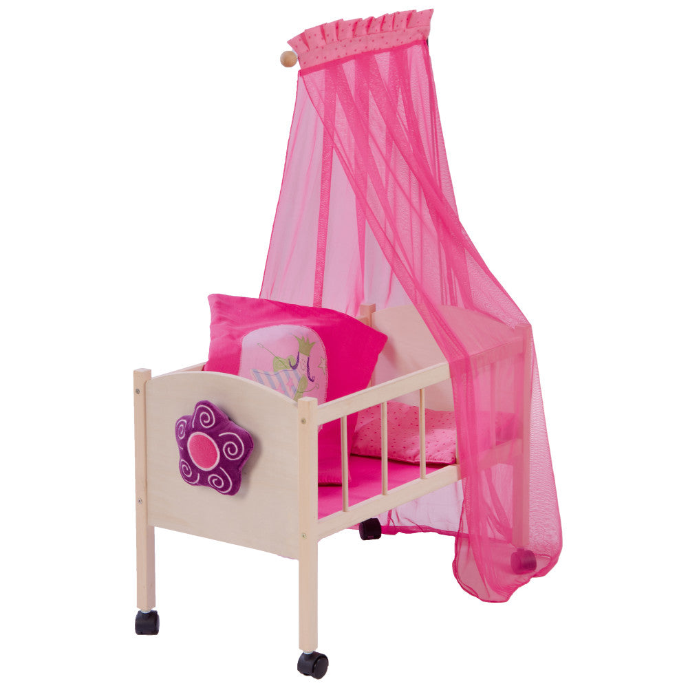 Roba Happy Fee Doll Canopy Bed - Pink