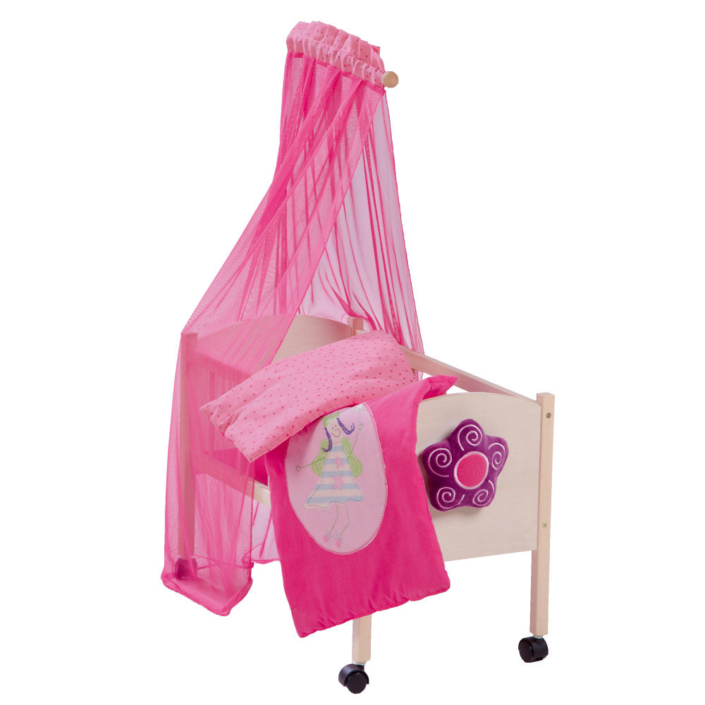 Roba Happy Fee Doll Canopy Bed - Pink