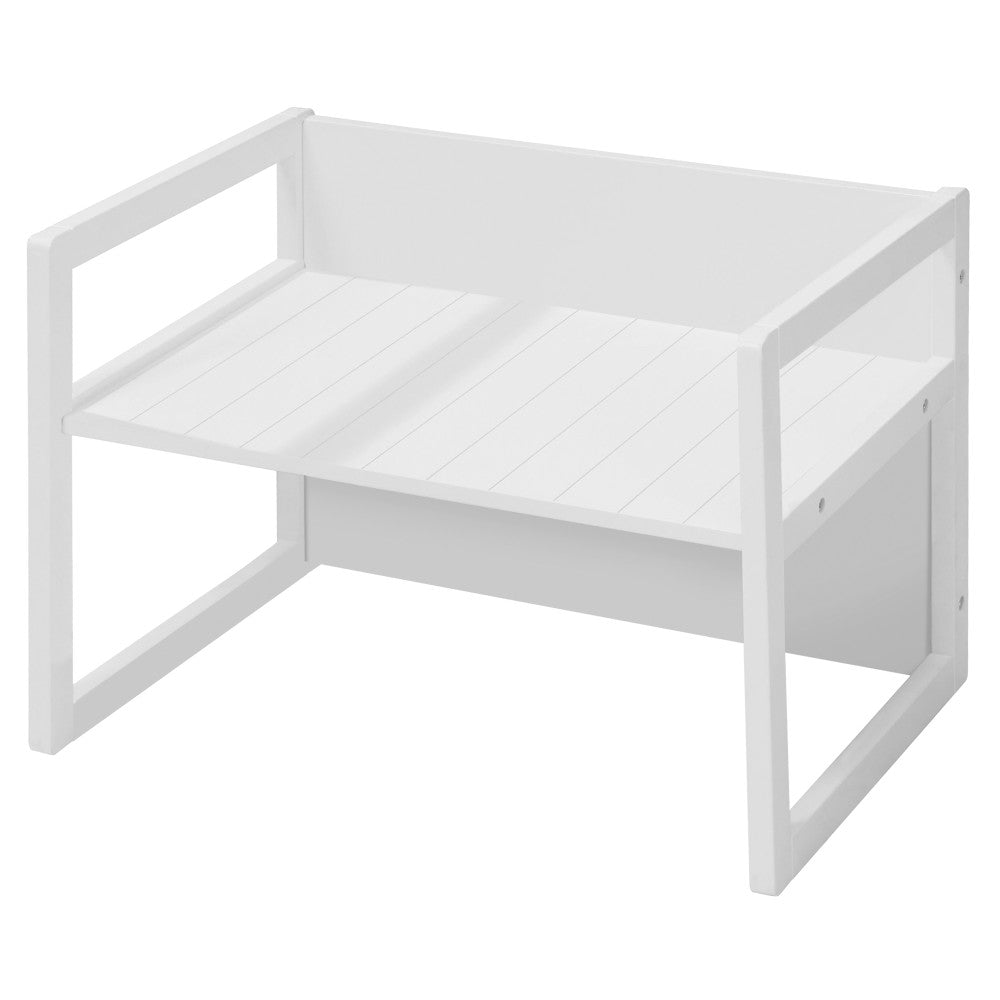 Roba Country-Farmhouse 2-in-1 Kids Bench and Table - White