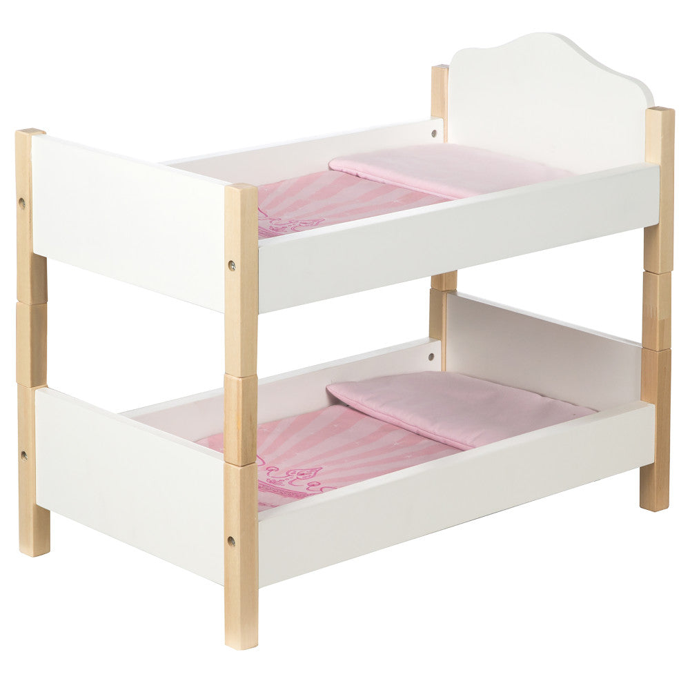 Roba Scarlett Crown & White Doll Bunk Bed Set