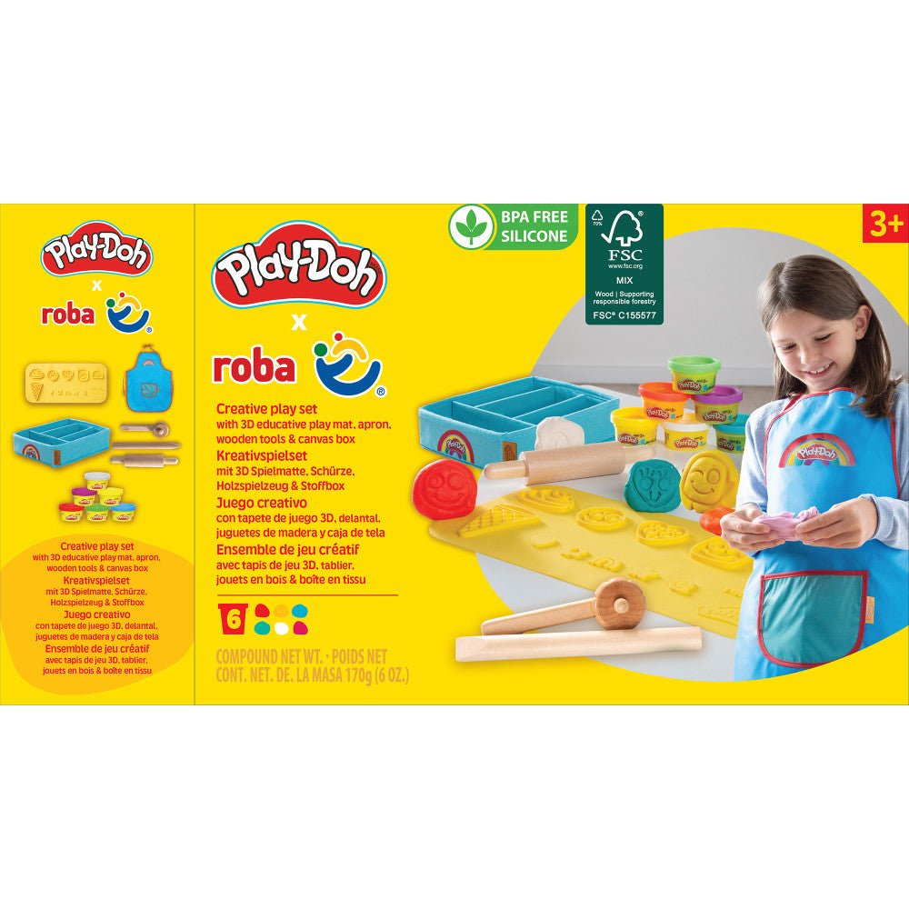 Play-Doh: Creative Playset - All Inclusive Clay Art Set, (6) 1oz Play-Doh Containers