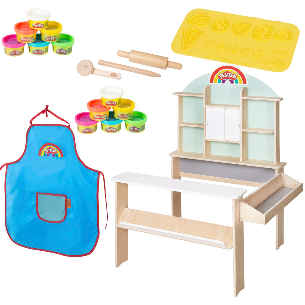 Play-Doh: All-Inclusive Shop - Wooden Creative Shop Stand Set