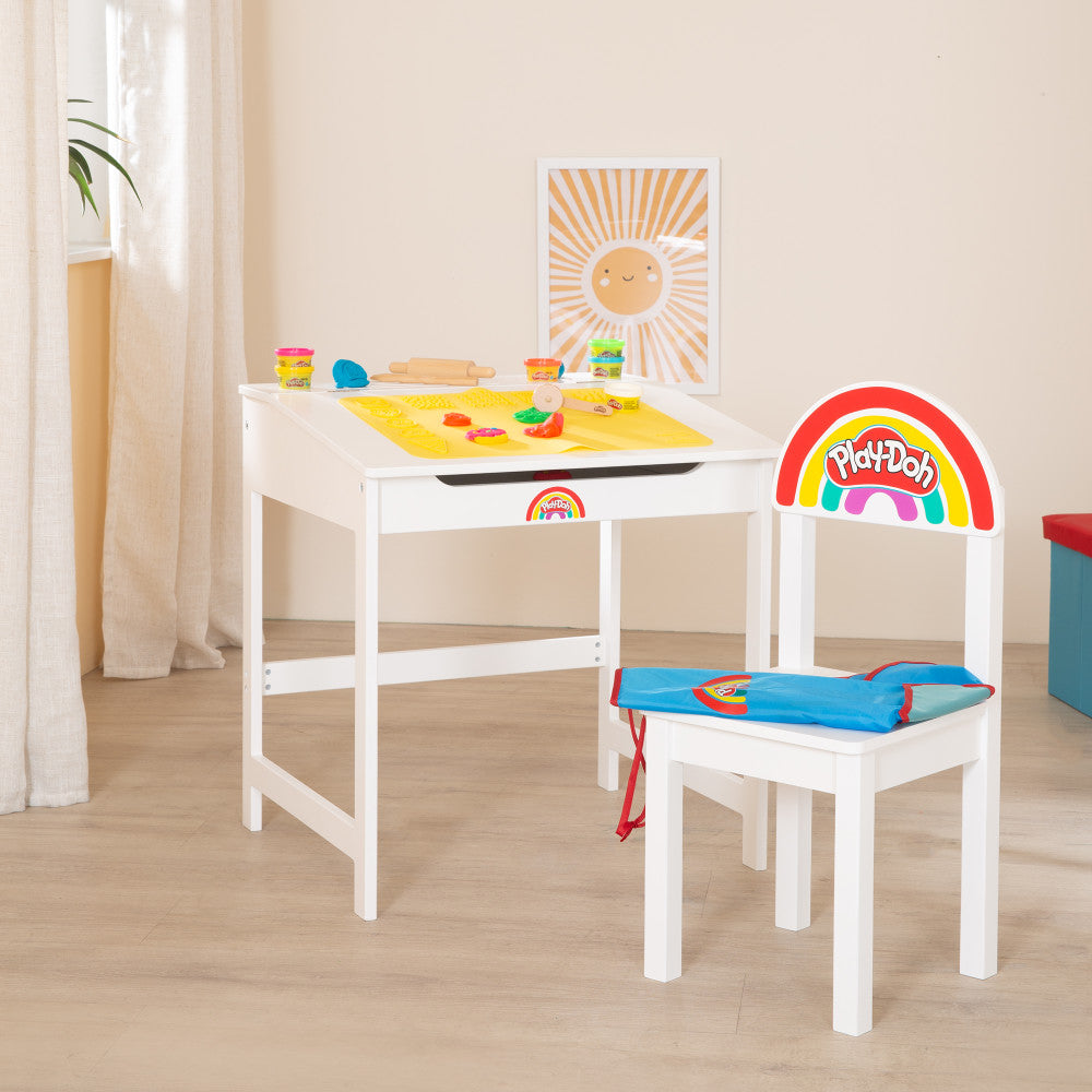 Play-Doh: School Desk & Chair Collection - Wooden Seating Station Playset