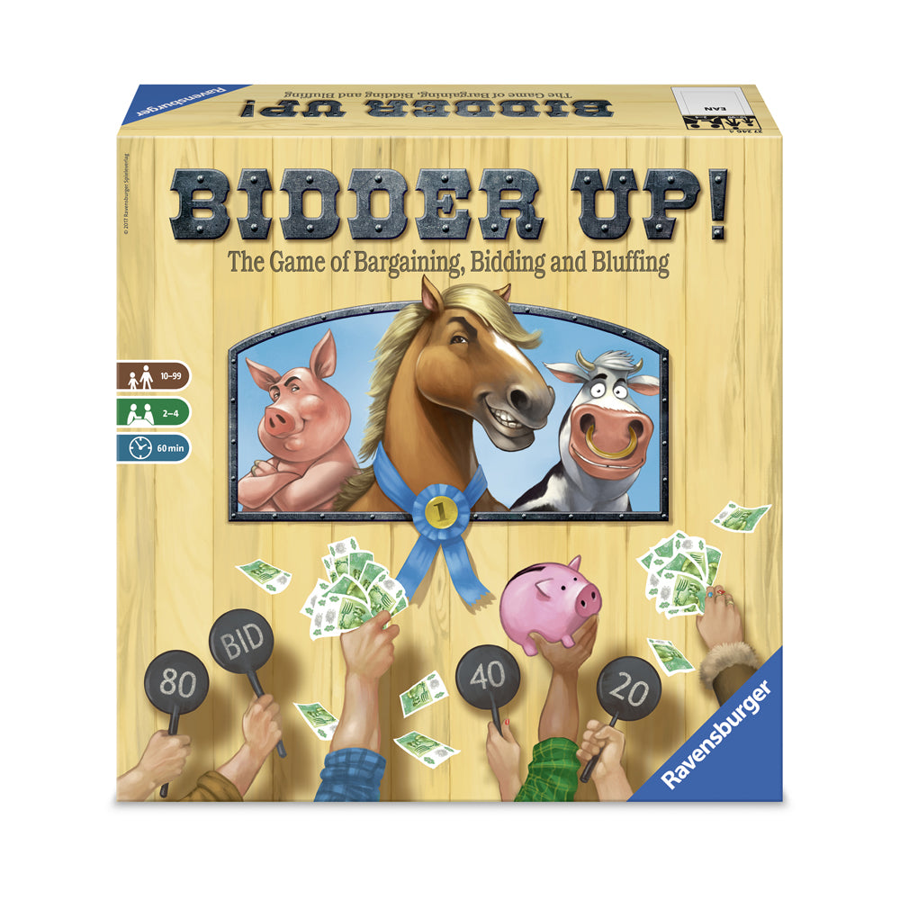 Bidder Up! Dual-Level Strategy Auction Board Game by Ravensburger