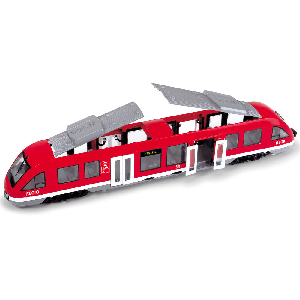 Dickie Toys: City Train - Red & White - Trackless Train Vehicle Toy, Kids Ages 3+