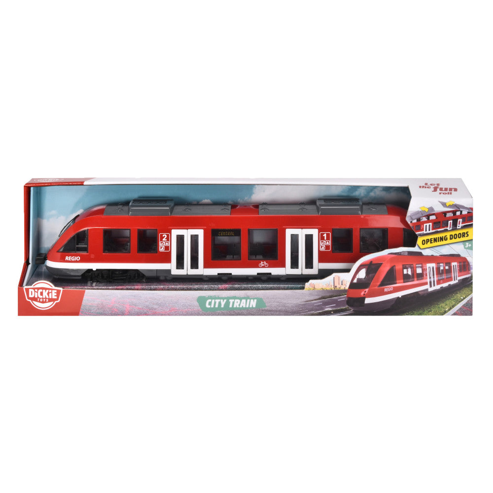 Dickie Toys: City Train - Red & White - Trackless Train Vehicle Toy, Kids Ages 3+