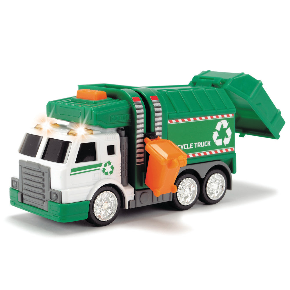 Dickie Toys Eco Series Freewheeling Recycling Truck with Lights and Sounds