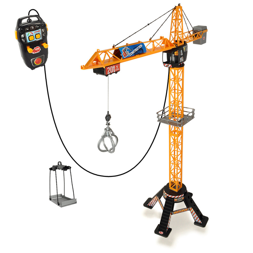 Dickie Toys Remote Control Mighty Construction Crane - 48 Inch