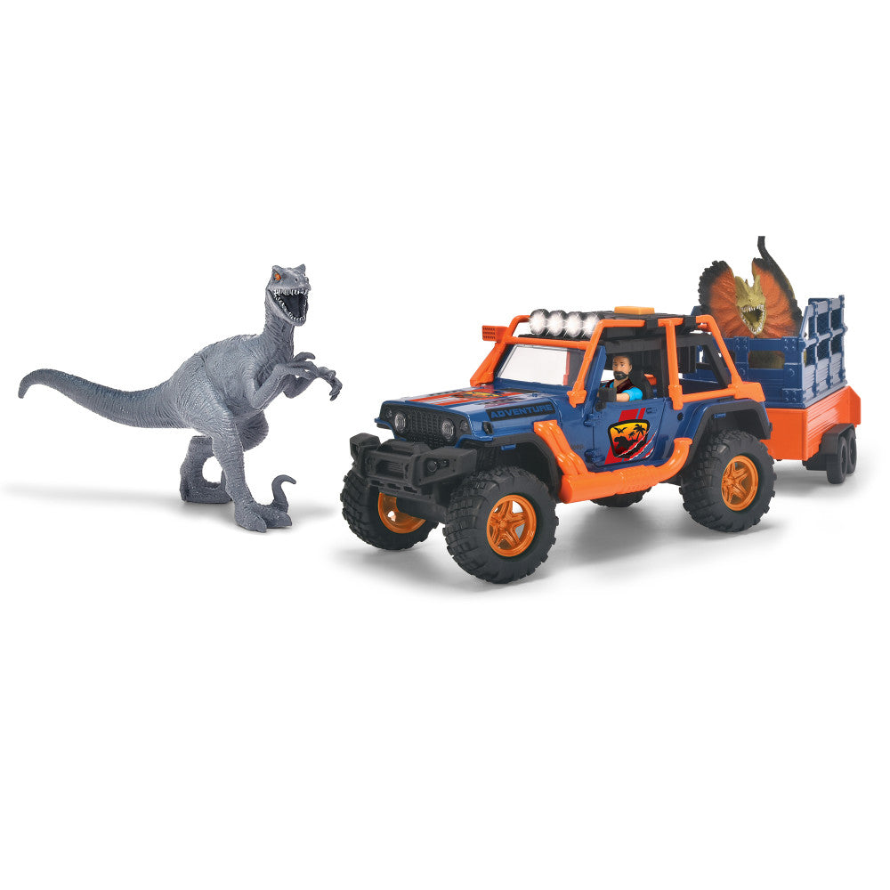 Dickie Toys Jeepster Dino Commander 1:24 Scale Adventure Set