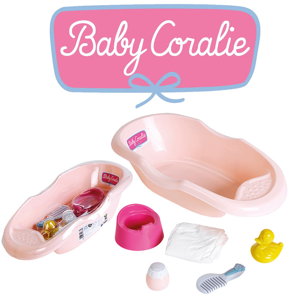 Klein: Baby Coralie Bathtub - Pink 6pc Set, Kids Ages 3+