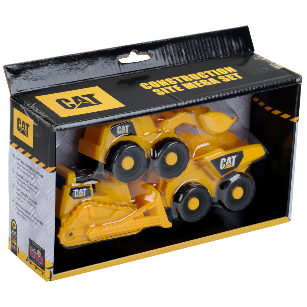 CAT Caterpillar 3-Piece Construction Site Mega Set