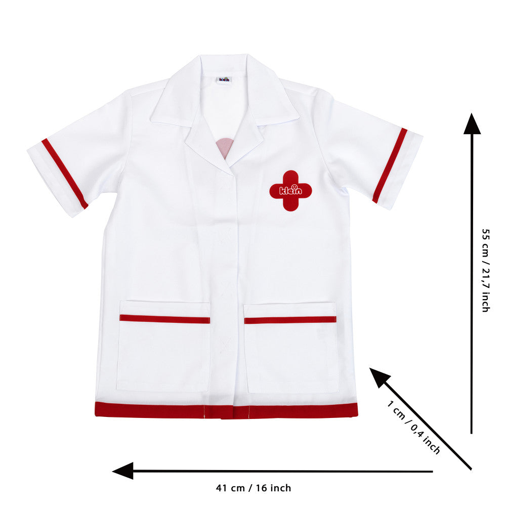 Klein: PRO Doctor Costume - White & Red - 6pc Set, Kids Age 3+