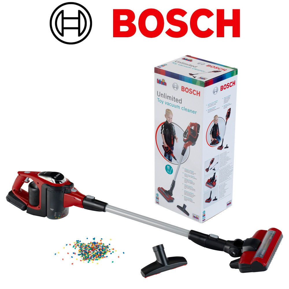 Bosch: Unlimited Toy Vacuum Cleaner - Red, Kids Ages 3+