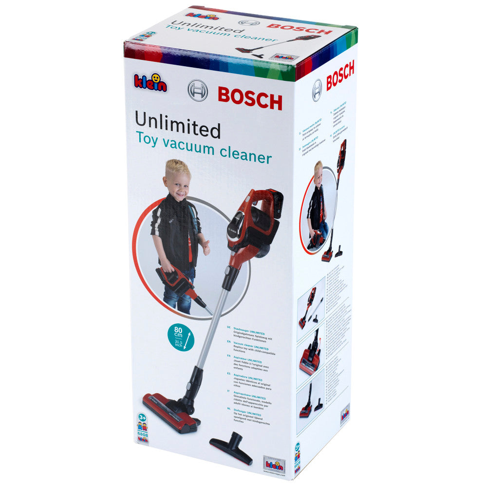 Bosch: Unlimited Toy Vacuum Cleaner - Red, Kids Ages 3+