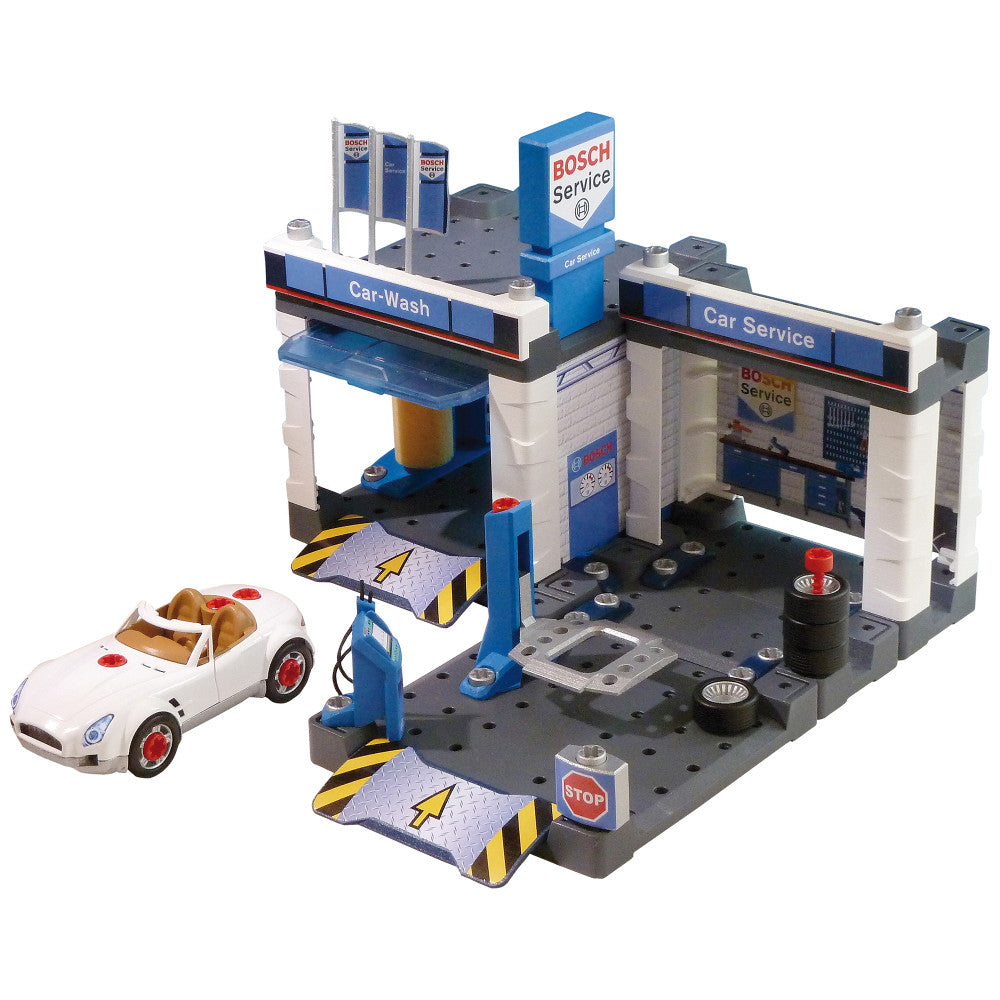 Bosch Service Station Playset - Car Repair with Car Wash