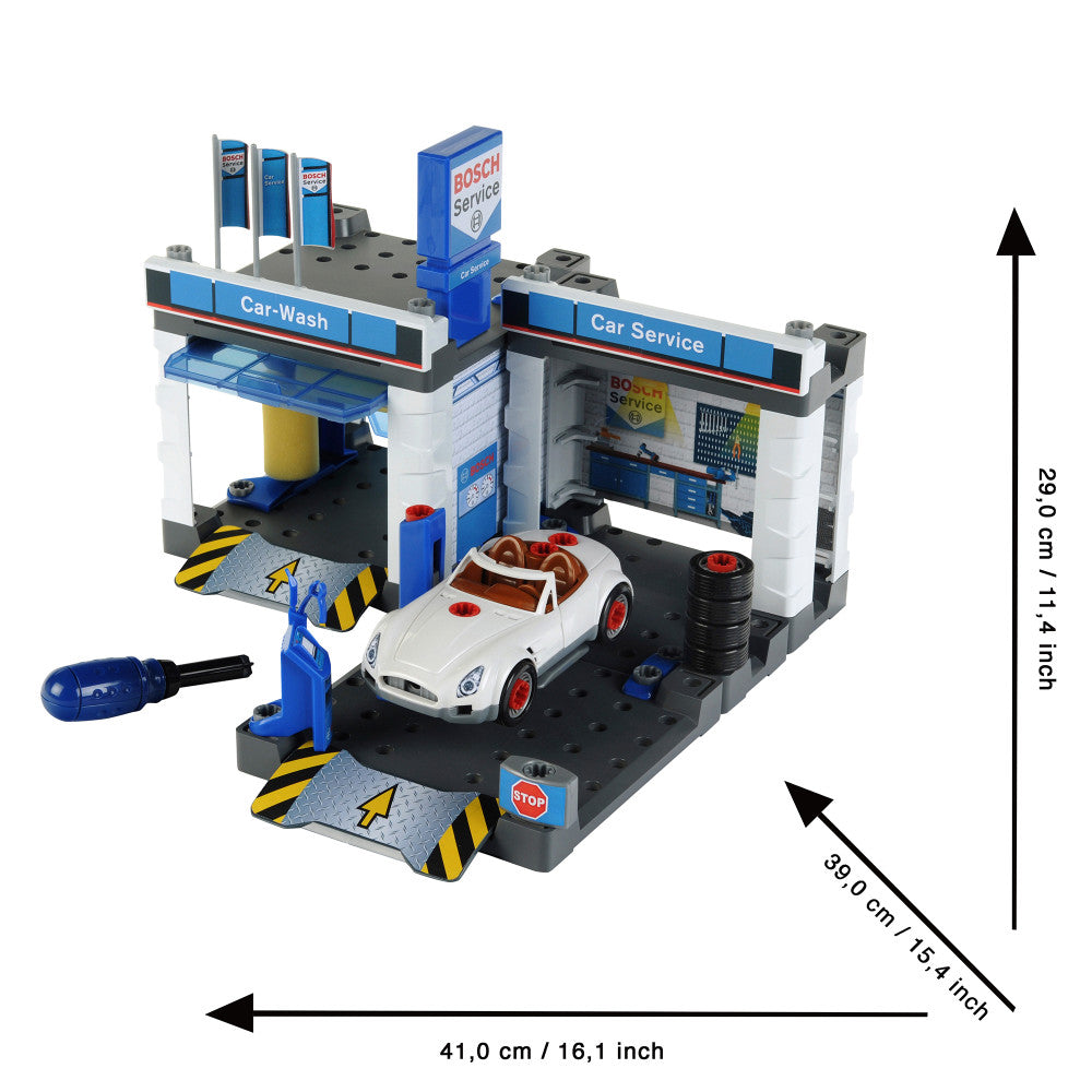 Bosch Service Station Playset - Car Repair with Car Wash