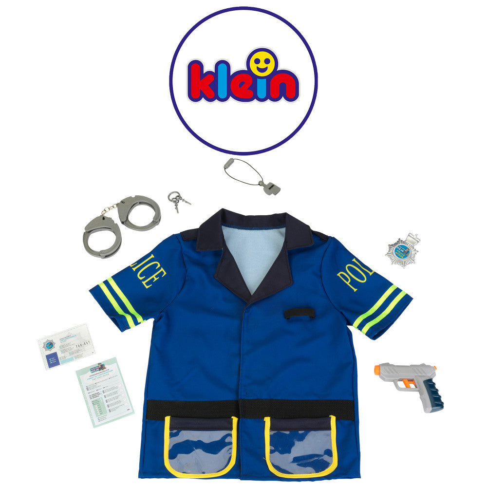 Klein: PRO Police Costume - Blue & Yellow - 7pc Set, Kids Ages 3+