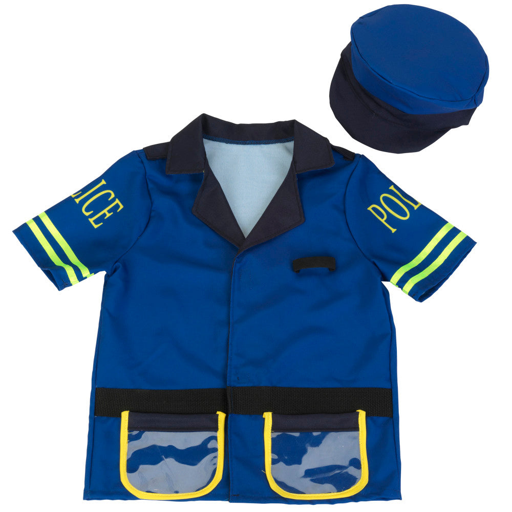 Klein: PRO Police Costume - Blue & Yellow - 7pc Set, Kids Ages 3+