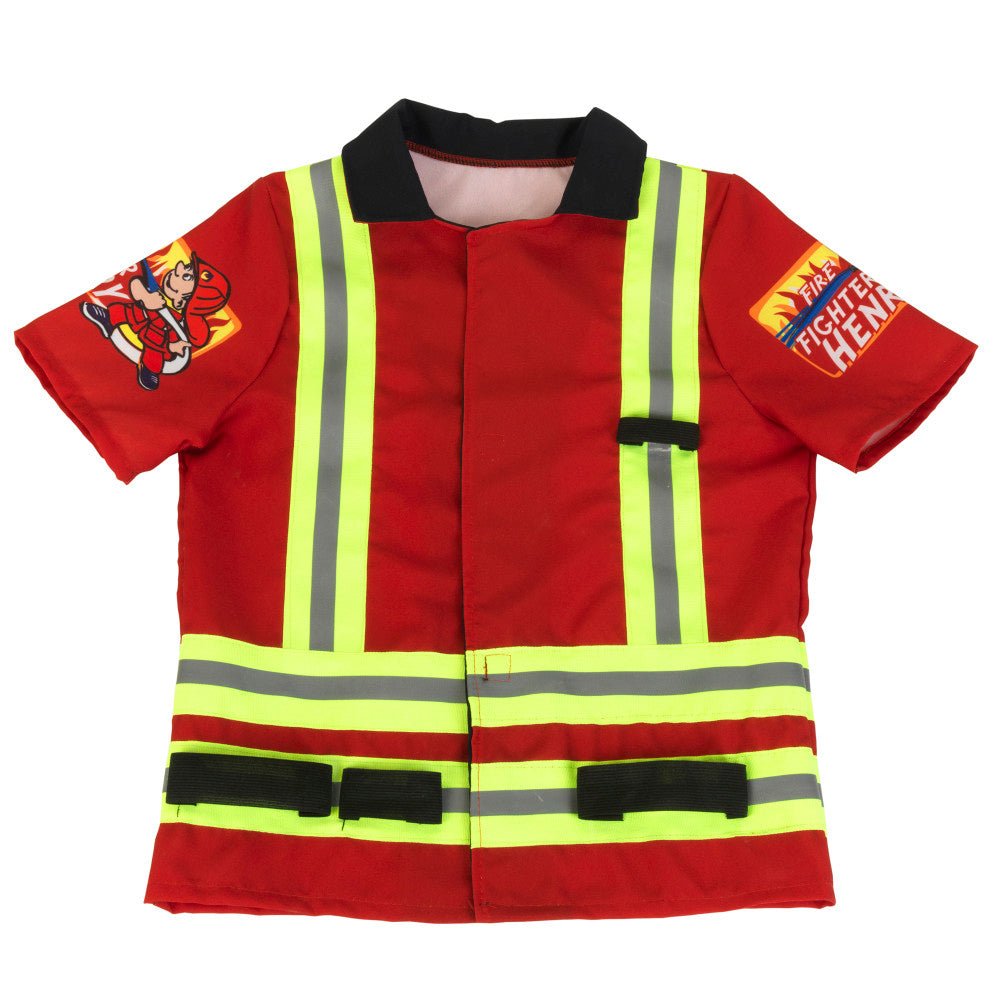 Klein: PRO Firefighter Costume - Red & Yellow - 5pc Set, Kids Ages 3+