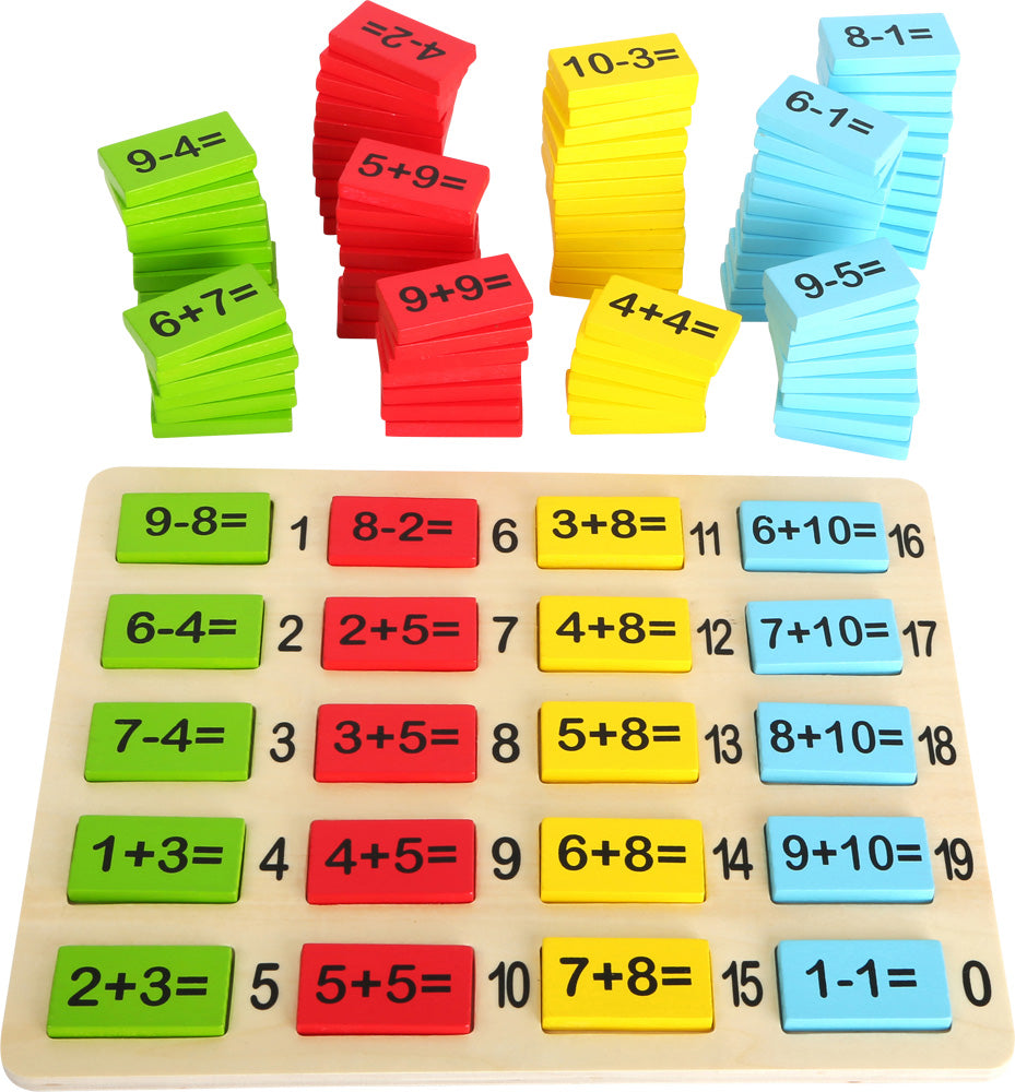 Math Number Tiles Educational Toy