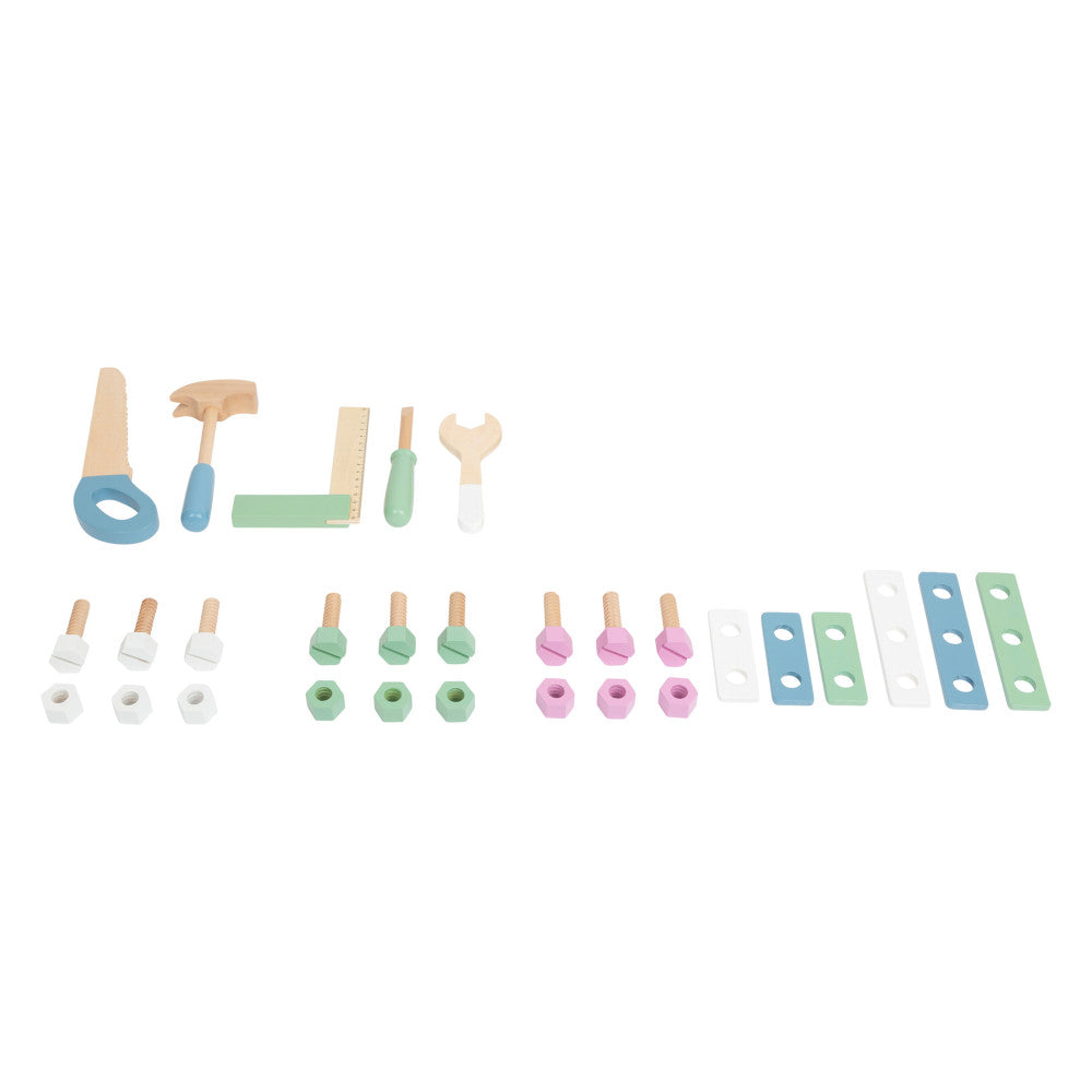Small Foot Wooden Toys - Premium Nordic Workbench - Gender-Neutral Colors