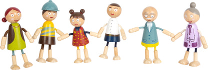 Wooden Bending Dolls Family