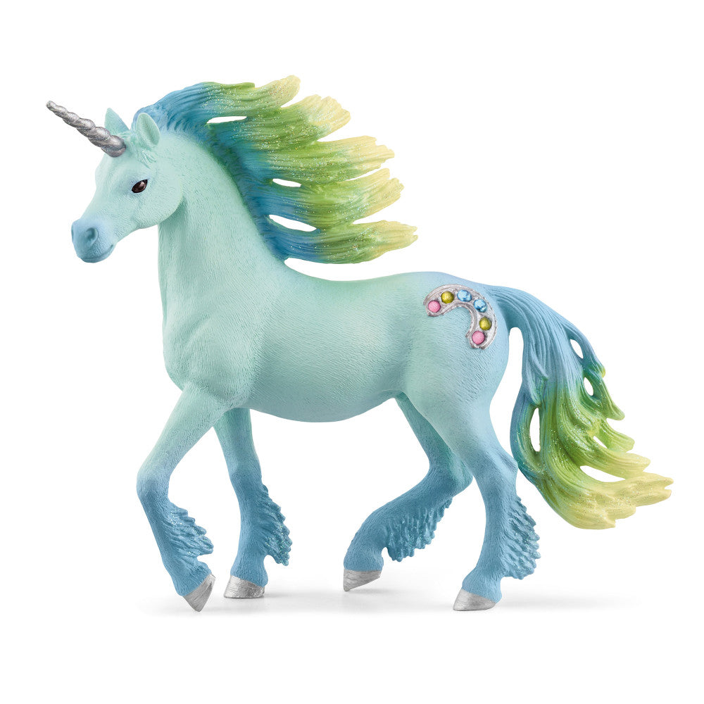 Schleich Bayala 5.4 inch Marshmallow Unicorn Stallion - Magical Figurine