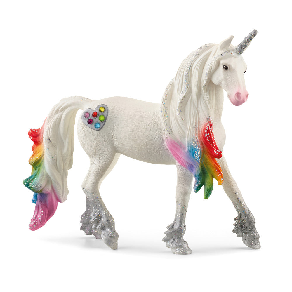 Schleich Bayala 5.4 inch Rainbow Love Unicorn Stallion - Magical Figurine